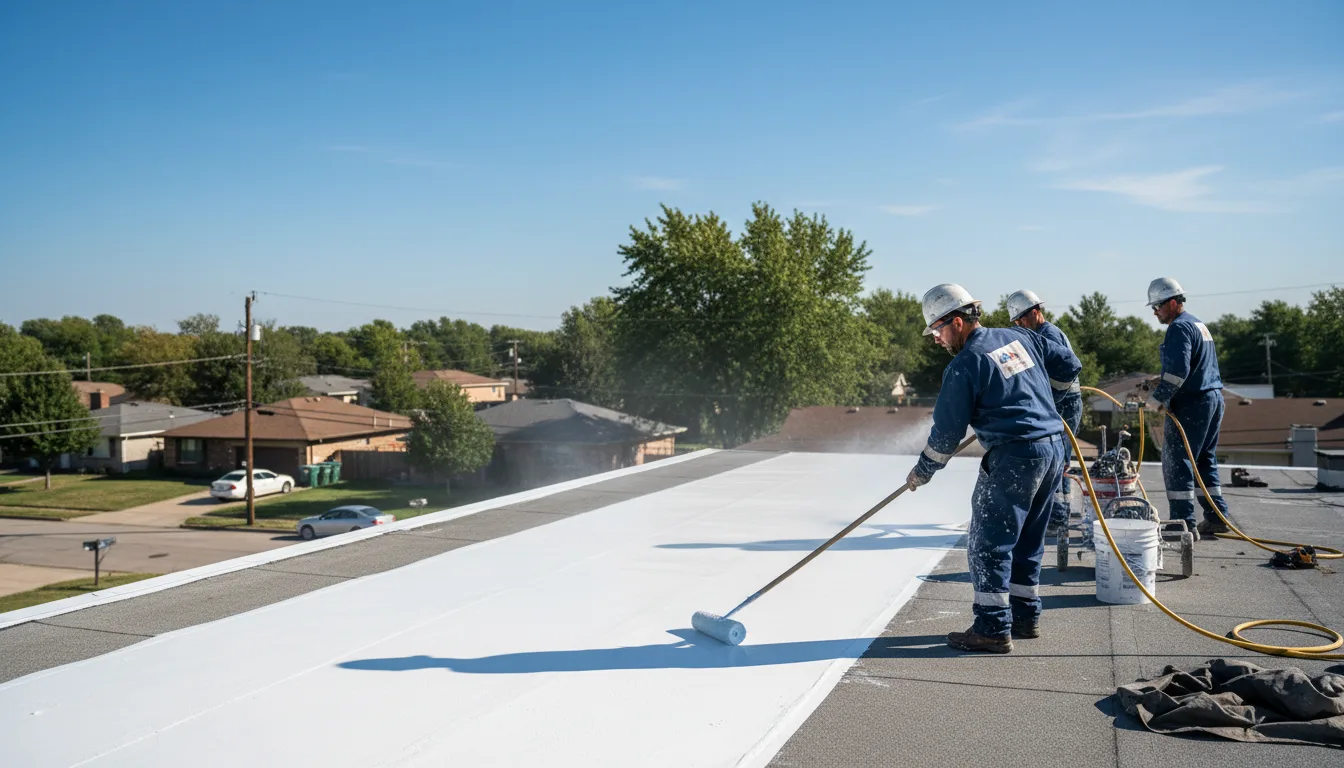 Commercial roof coating in Brownsville, OH near me